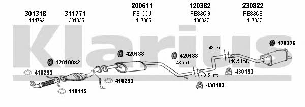  361864E Exhaust system 361864E