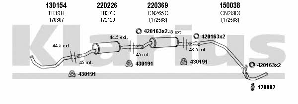  630285E Exhaust system 630285E