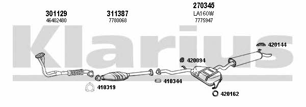 Klarius 510101E Exhaust system 510101E