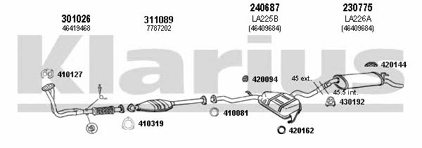 Klarius 510232E Exhaust system 510232E
