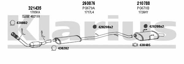  630750E Exhaust system 630750E