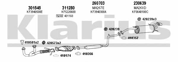 Klarius 570171E Exhaust system 570171E