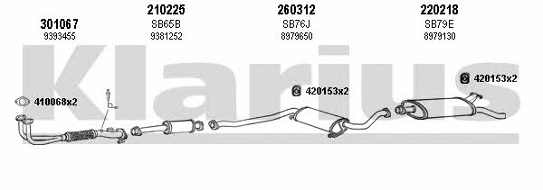 Klarius 750149E Exhaust system 750149E