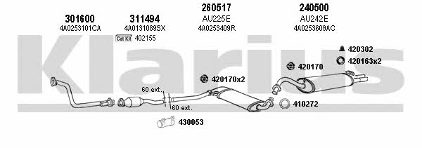 Klarius 940478E Exhaust system 940478E