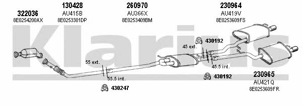 Klarius 940618E Exhaust system 940618E