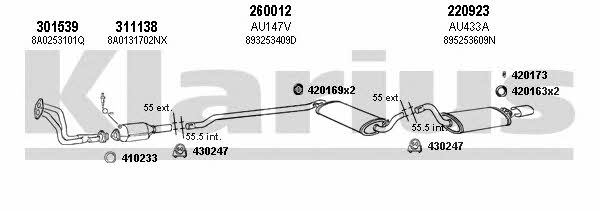 Klarius 940672E Exhaust system 940672E