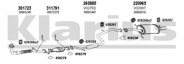 Klarius 960324E Exhaust system 960324E