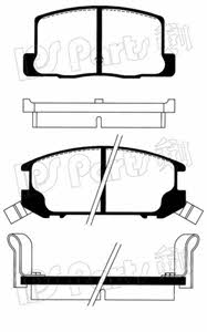 Ips parts IBR-1204 Brake Pad Set, disc brake IBR1204