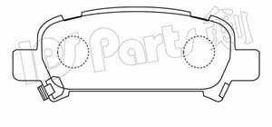 Ips parts IBR-1703 Brake Pad Set, disc brake IBR1703