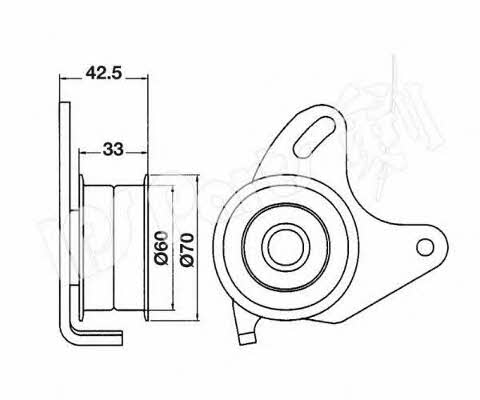 Ips parts ITB-6501 Tensioner pulley, timing belt ITB6501
