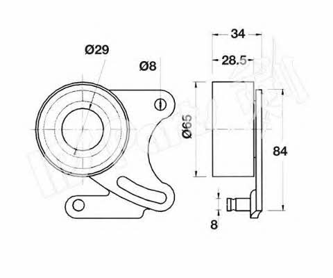 Ips parts ITB-6913 Tensioner pulley, timing belt ITB6913