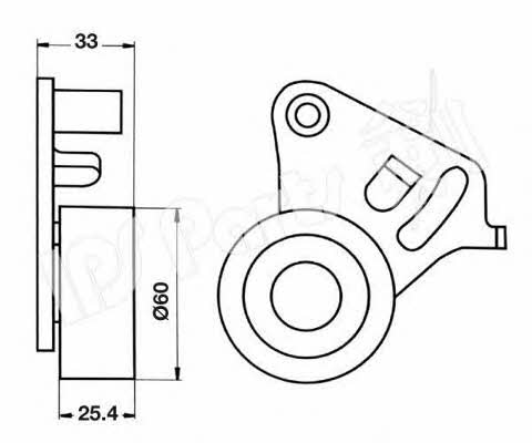 Ips parts ITB-6918 Tensioner pulley, timing belt ITB6918