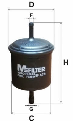 M-Filter BF 676 Fuel filter BF676