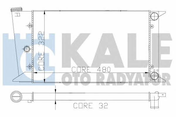 Kale Oto Radiator 117900 Radiator, engine cooling 117900