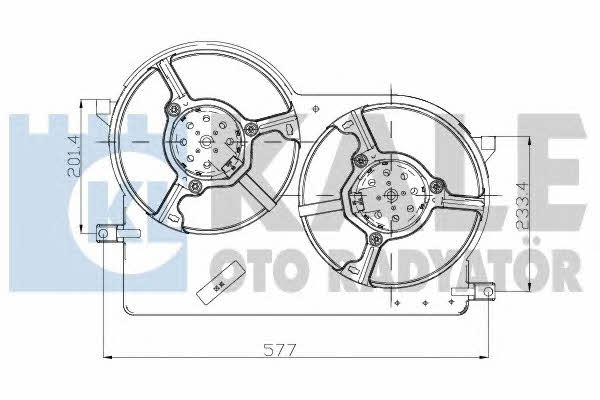 Kale Oto Radiator 175520 Hub, engine cooling fan wheel 175520