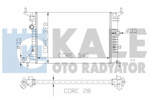 Kale Oto Radiator 177200 Radiator, engine cooling 177200