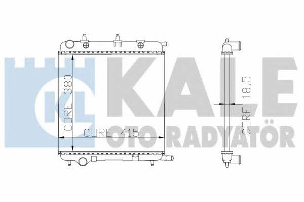 Kale Oto Radiator 285300 Radiator, engine cooling 285300