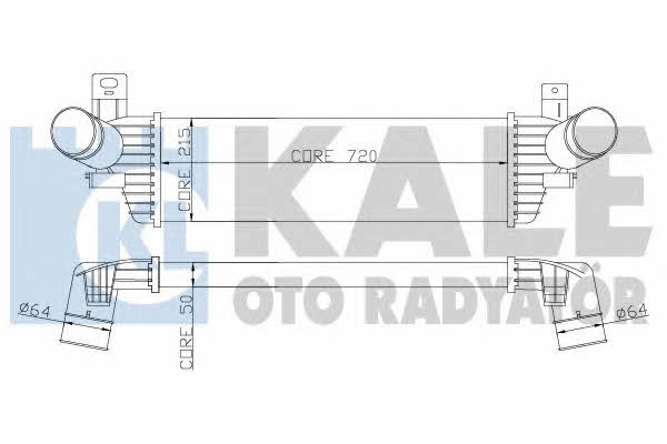 Kale Oto Radiator 343000 Intercooler, charger 343000