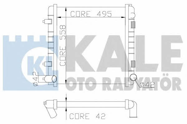 Kale Oto Radiator 350300 Radiator, engine cooling 350300