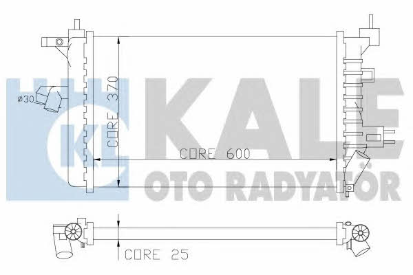 Kale Oto Radiator 357800 Radiator, engine cooling 357800
