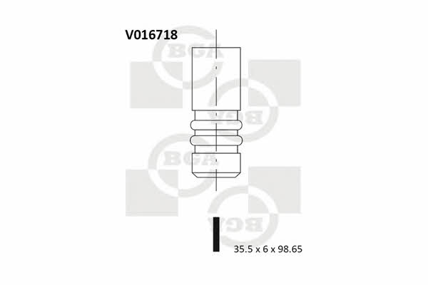 BGA V016718 Intake valve V016718