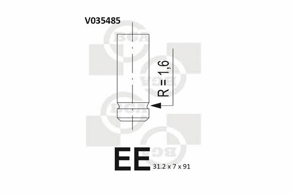 BGA V035485 Exhaust valve V035485