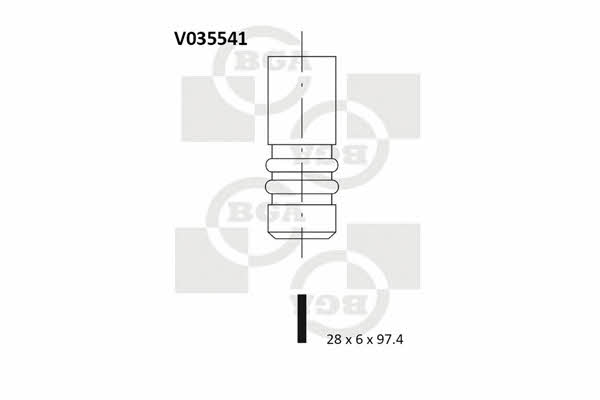 BGA V035541 Intake valve V035541
