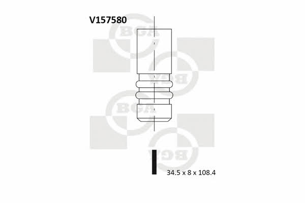 BGA V157580 Exhaust valve V157580