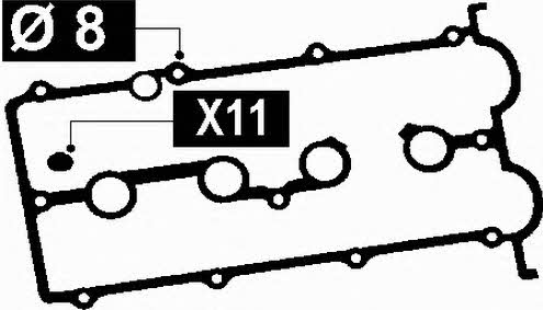 Rocker gasket Mazda: RK3352 BGA Valve cover gasket set