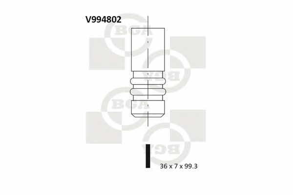 BGA V994802 Intake valve V994802