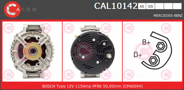 Casco CAL10142AS Alternator CAL10142AS