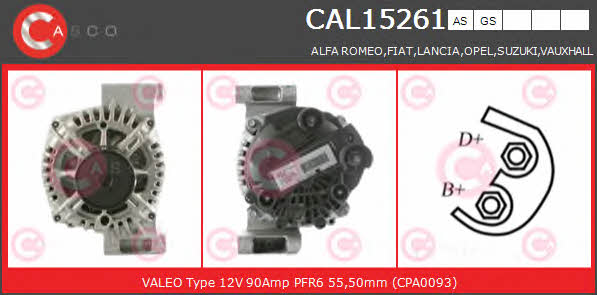 Casco CAL15261AS Alternator CAL15261AS