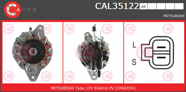 Casco CAL35122AS Alternator CAL35122AS