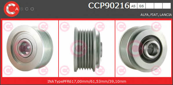 Casco CCP90216AS Belt pulley generator CCP90216AS