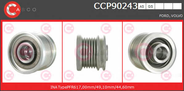 Casco CCP90243AS Belt pulley generator CCP90243AS