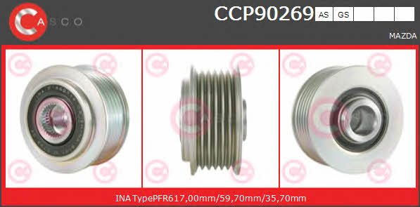 Casco CCP90269AS Belt pulley generator CCP90269AS