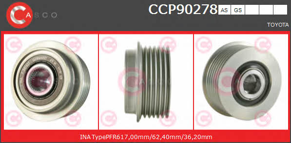 Casco CCP90278AS Belt pulley generator CCP90278AS