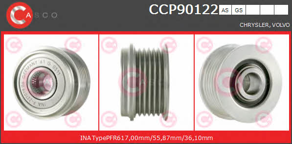 Casco CCP90122AS Belt pulley generator CCP90122AS