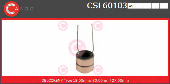 Casco CSL60103AS Alternator contact ring CSL60103AS