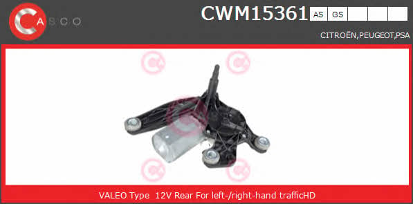 Casco CWM15361AS Wipe motor CWM15361AS
