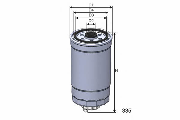 Misfat M324 Fuel filter M324