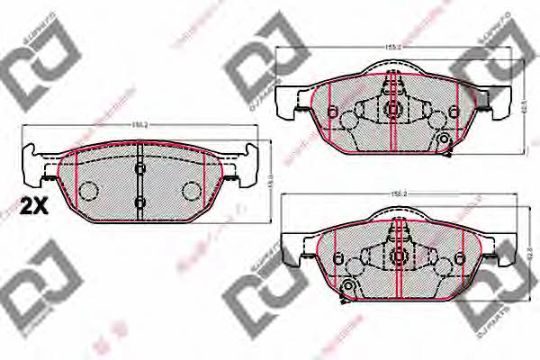 Dj parts BP2137 Brake Pad Set, disc brake BP2137