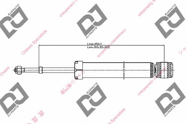 Dj parts DS2226GT Rear suspension shock DS2226GT