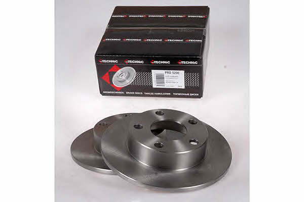 Protechnic PRD5206 Rear brake disc, non-ventilated PRD5206