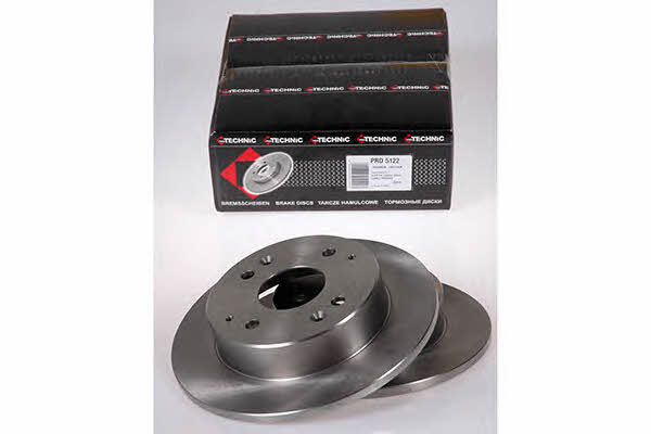 Protechnic PRD5122 Rear brake disc, non-ventilated PRD5122