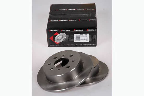 Protechnic PRD5166 Rear brake disc, non-ventilated PRD5166