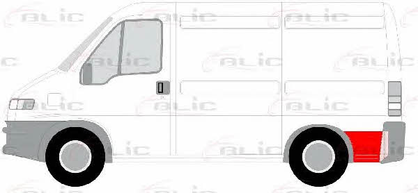Repair part rear fender Blic 6508-01-2092601P