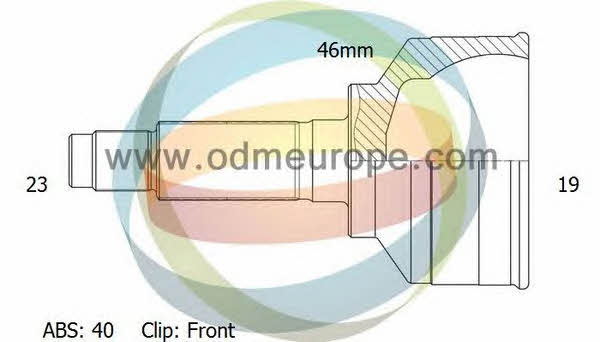 Odm-multiparts 12-001404 CV joint 12001404