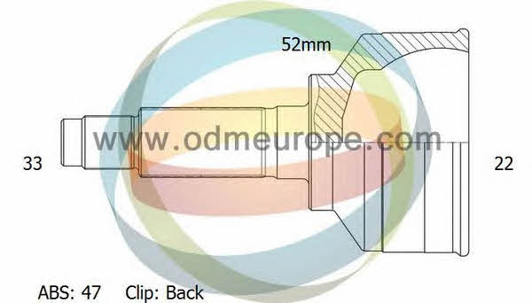 Odm-multiparts 12-001468 CV joint 12001468
