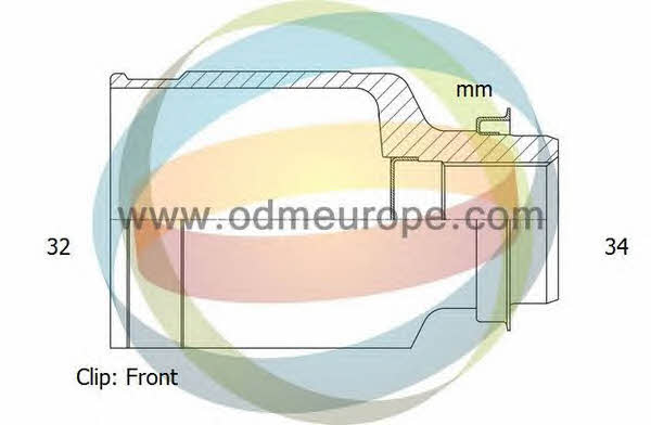 Odm-multiparts 14-016019 CV joint 14016019